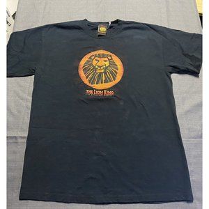 The Lion King Broadway Musical Black Graphic Crew Neck Tee Men's Medium